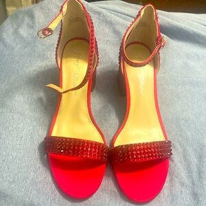 Betsy Johnson brand new never worn red shoes.